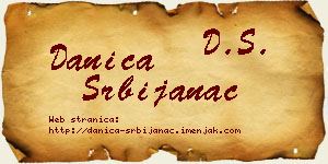 Danica Srbijanac vizit kartica